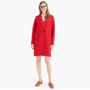 J.Crew Petite DAPHNE TOPCOAT WOOL Bright Red